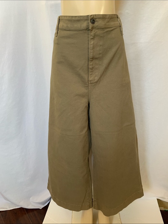 Madewell Denim - MADEWELL Women’s Jeans High-Rise Wide Leg Crop Pants in Olive Green Size 37
NWOT